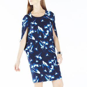 BCBGMAXAZRIA - Jordynn X-Ray Print Cape Dress